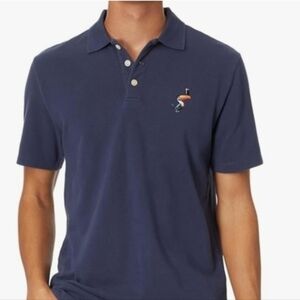 Lucky Brand x Guinness Regular Fit Slate Blue  Polo Shirt-size L New